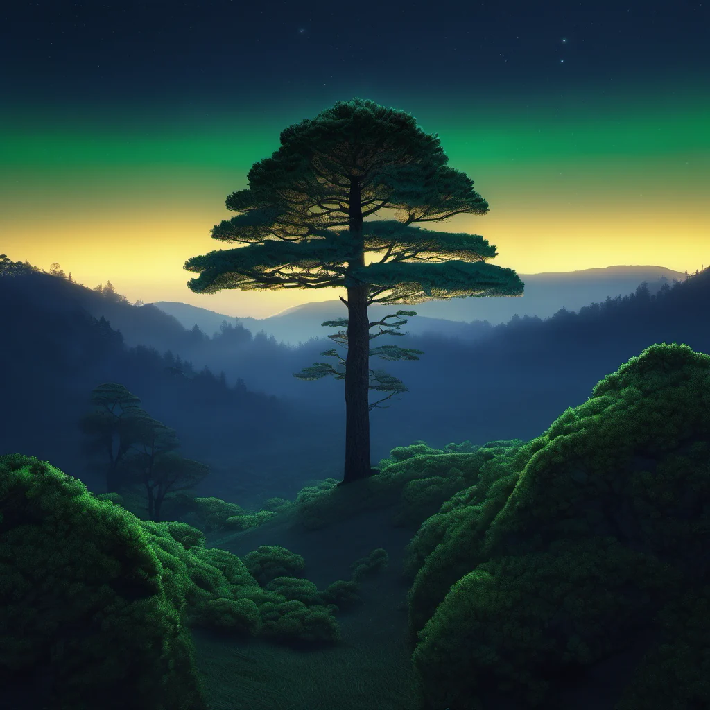 Araucária pine rendered as a data structure